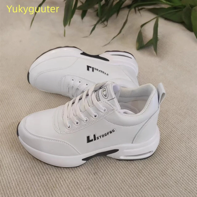 Height Increasing New Dance Shoes Woman Ladies Modern Soft Outsole Jazz Sneakers Leather Female Dancing Fitness Shoes Sport