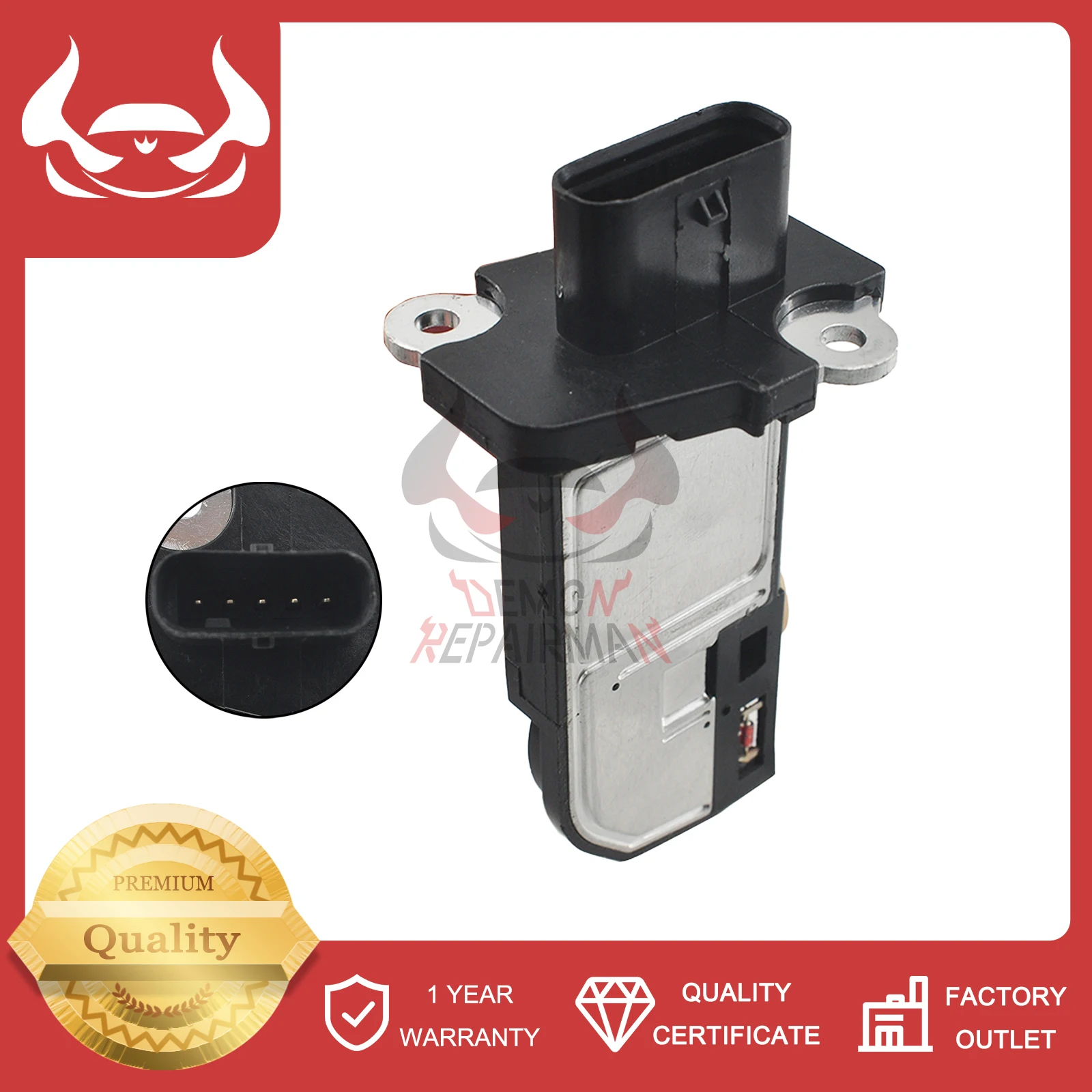

Mass Air Flow MAF Sensor AFH60-37 06J 906 461 D MAS0402 Compaible With Audi A3 A4 A5 Quattro Volkswagen Jetta Passat 245-1282