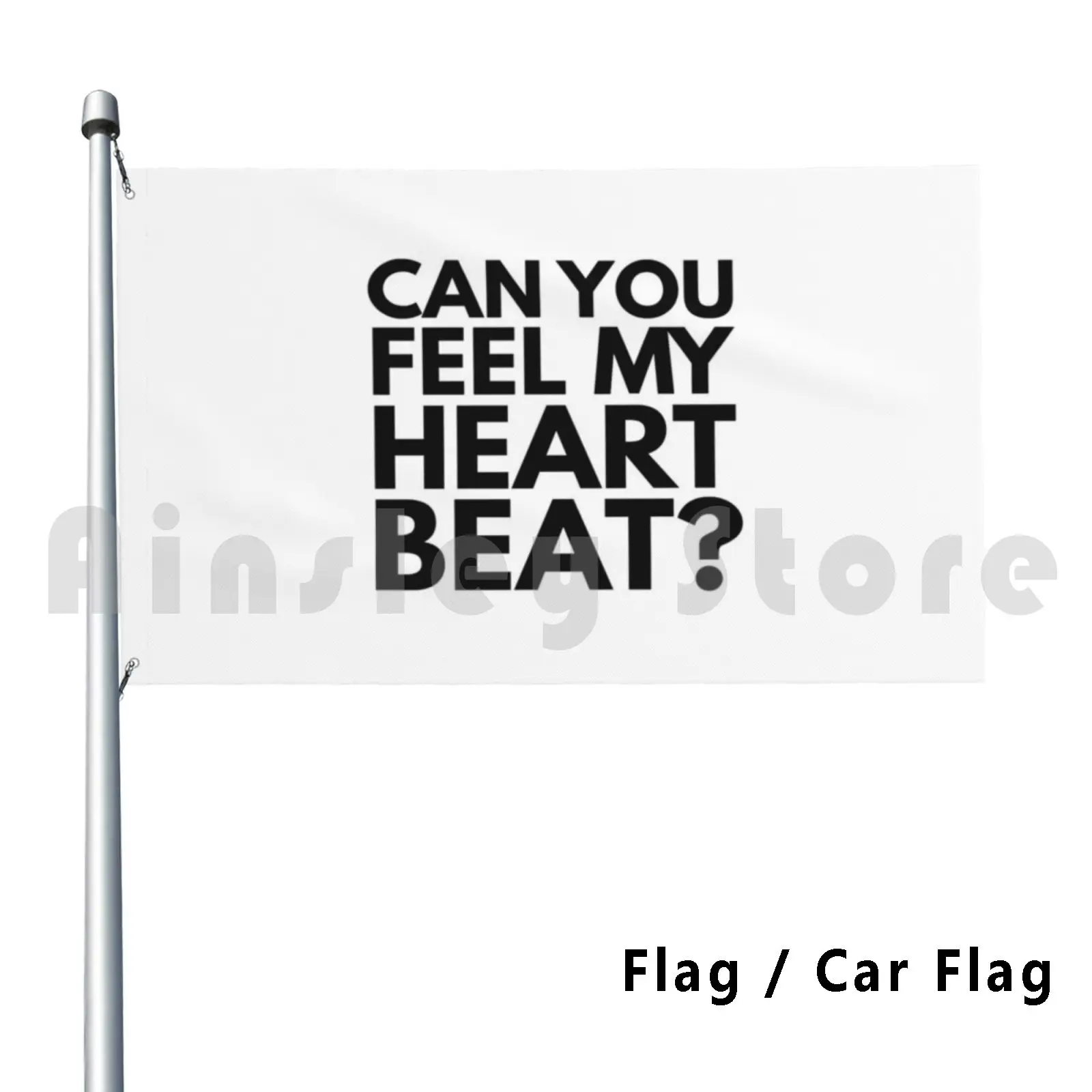 Can You Feel My Heart Beat Flag Car Flag Funny Nick Cave Heart Music N Roll Concert Live Lyrics Legends