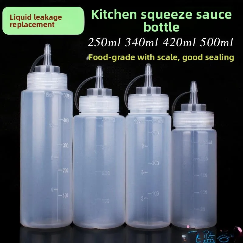 Botella de salsa para cocina, para camping y pícnic al aire libre, de plástico apto para alimentos, para salsa picante, salsa de soja, pasta de tomate, condimentos, pimienta y especias