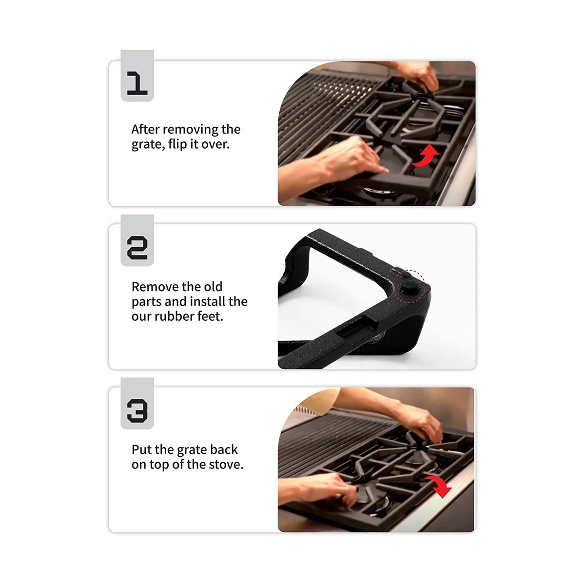 A09G-12 Pack WB02X24790 صر لمجموعة الغاز منصات القدم صر موقد كوكتوب صر أجزاء