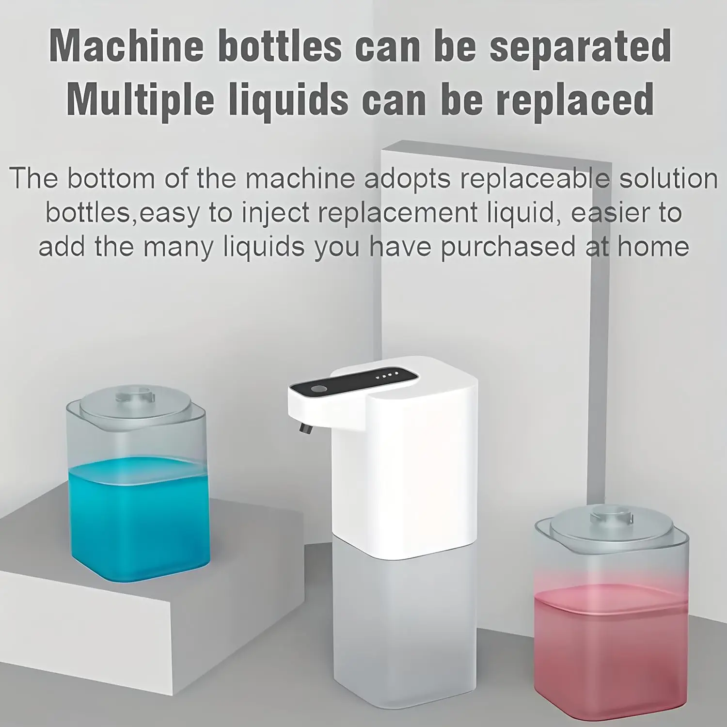 클라우드다 자동 거품 비누 디스펜서 터치리스 USB 충전식 스마트 핸드 비누 디스펜서 4단계 조절 가능
