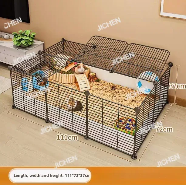 

HZ голландская свинка, морская свинка, кролик, специальная клетка, коробка для разведения, вилла, забор для маленьких домашних животных, большие бесплатные роскошные товары для домашних животных