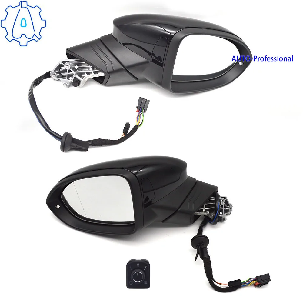 For VW Golf 8 MK8 electric folding rearview mirror with lane changing light