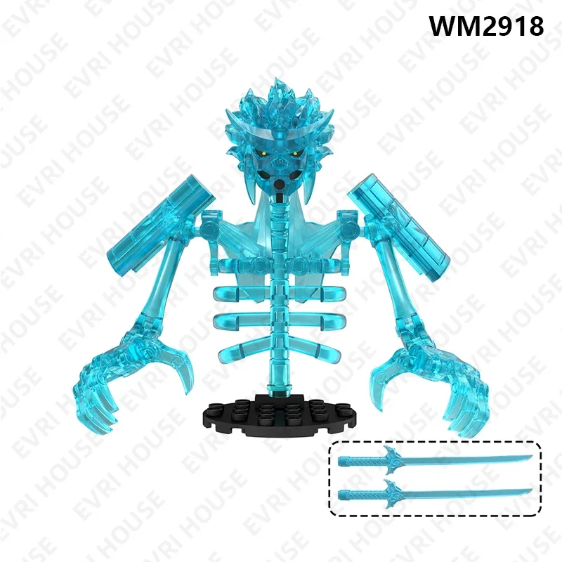 애니메이션 미니 액션 피규어 벽돌 빌딩 블록 인형 만화 조립 어린이를위한 조립 장난감 WM6208