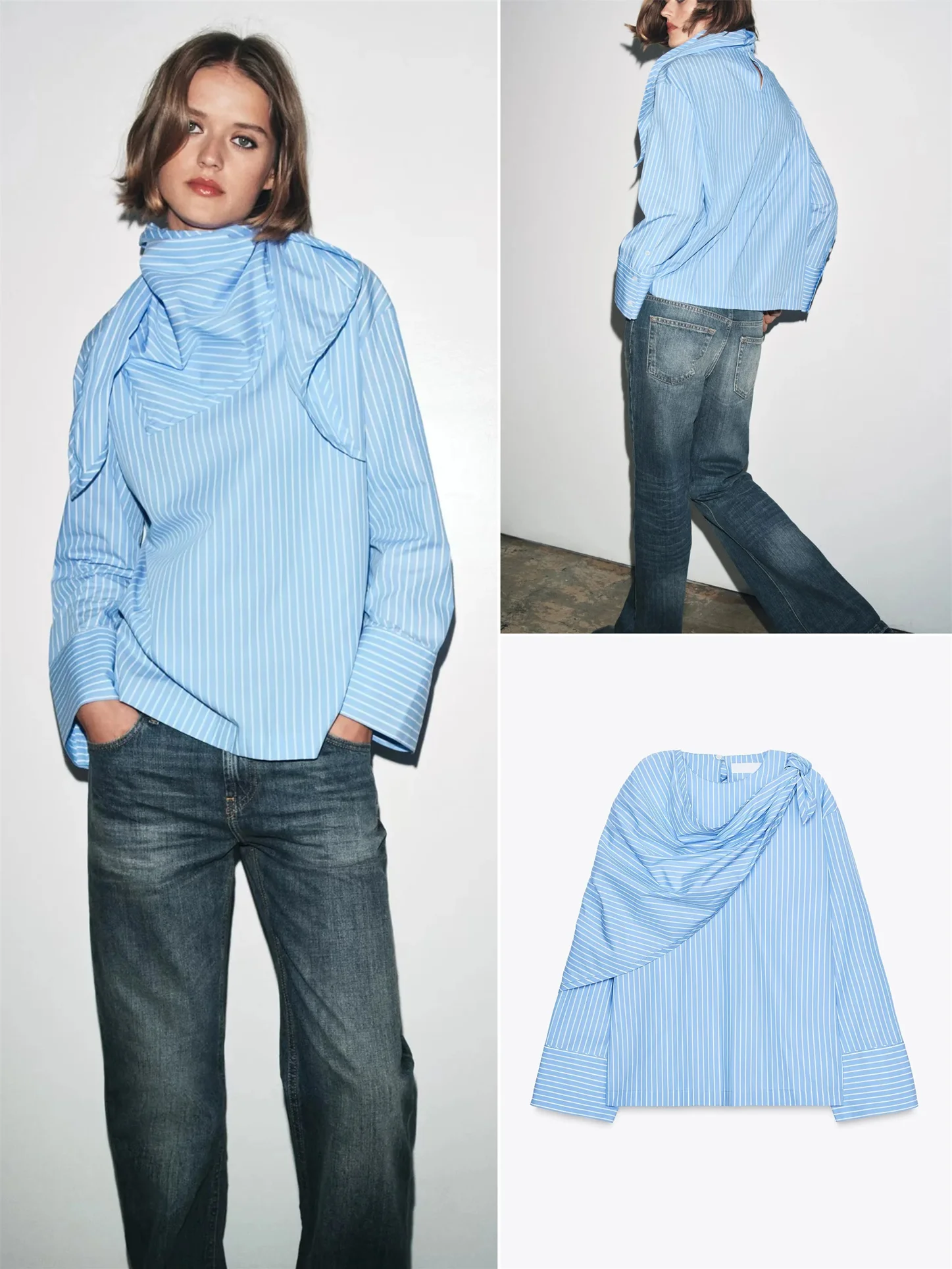 

Облегающий полосатый шарф irt, универсальный, модный, Новое поступление, осенний женский повседневный шарф, обычный све, с длинным воротником irt