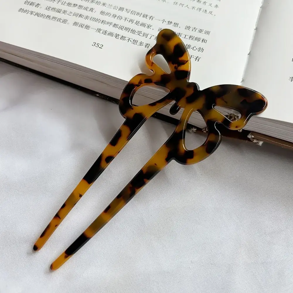 

Hair Accessory Acetate Hair Sticks Geometric Creative Design Hairpins U-Shaped Retro Hair Fork