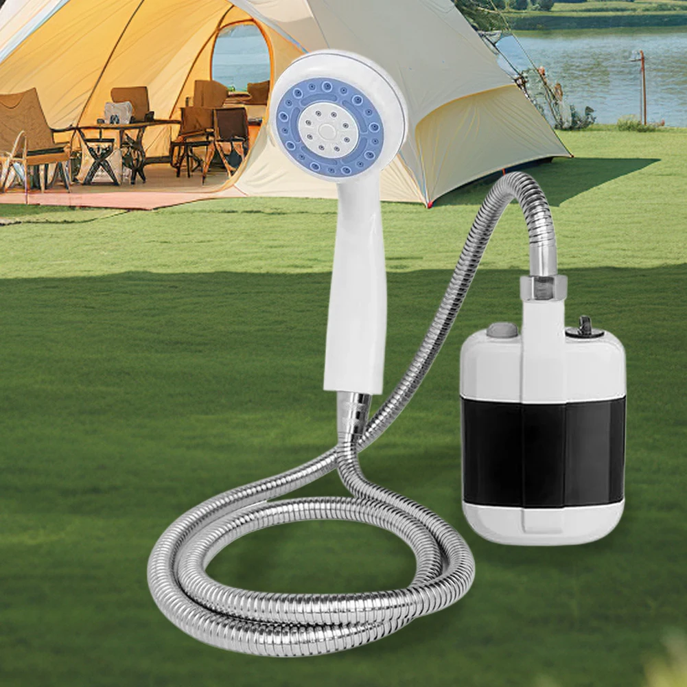 

Портативная электрическая перезаряжаемая насадка для душа с распылителем и шлангом 1,5 м, несколько распылительных насосов для кемпинга, душа для пеших прогулок, путешествий, ванны