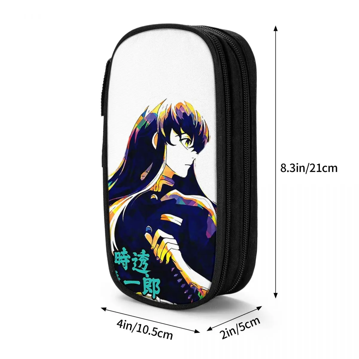 Muichiro Tokito مقلمة تخزين كبيرة أكياس القلم صندوق القلم قلم رصاص الحقيبة للبنين بنات طالب القرطاسية مكتب المدرسة