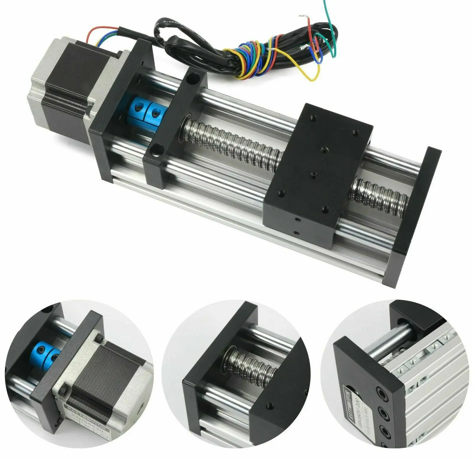 EBX1605‑300/400mm Ball Screw Linear Slide Guide Actuator 57 Stepper Motor CNC Linear Motion Stage for DIY Router