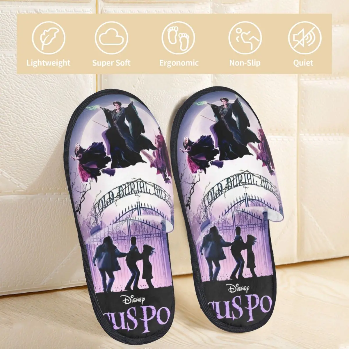 Hocus Pocus Slippers for Woman Man Home Shoes Soft Indoor Slippers