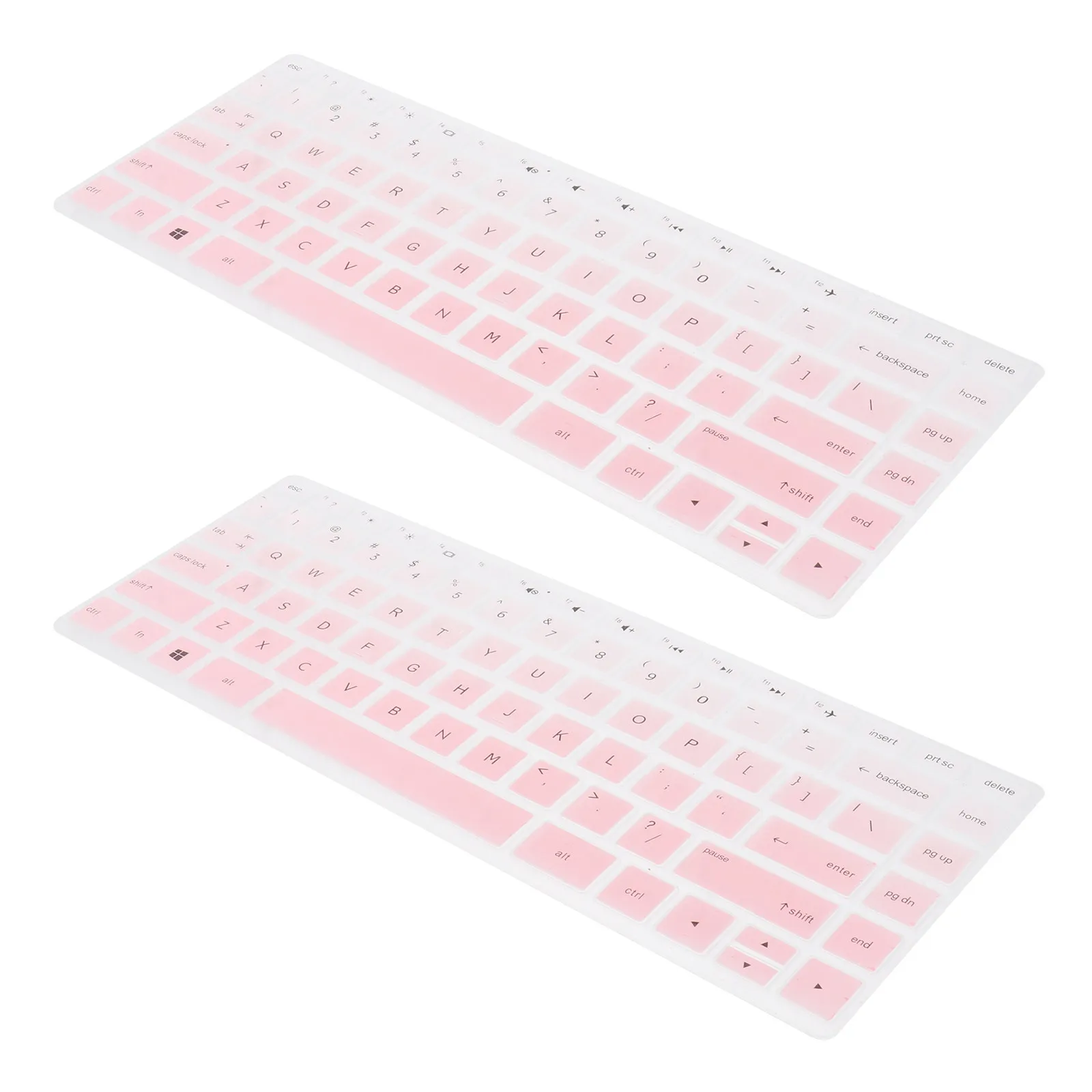 

2Pcs Notebook Keyboard Protective Film Premium Silicone Keyboard Cover Easy Clean Water Spill Dust Proof Compatible for 14