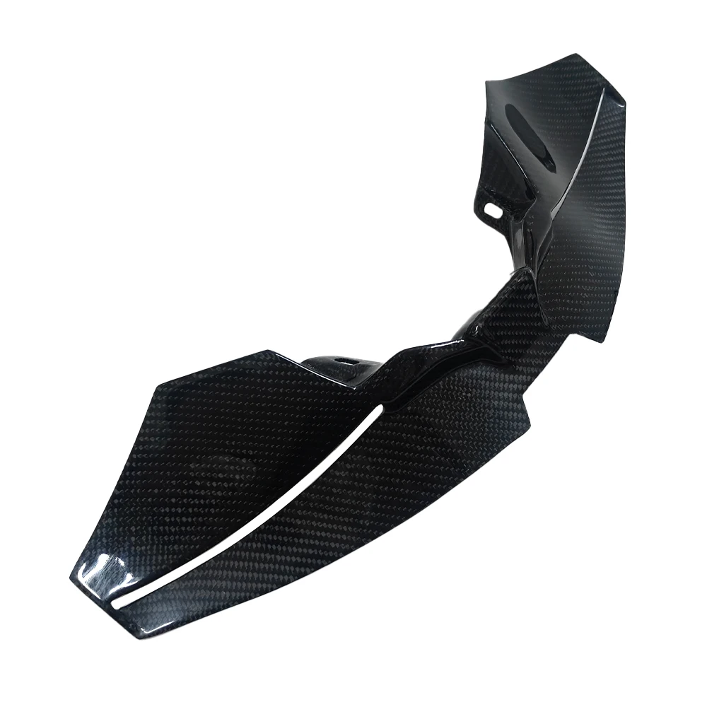 لياماها MT09/SP 2021-2023 2022 ألياف الكربون الجبهة عارية downforce المفسدين الجناح الهوائية منقار الأنف مخروط تمديد القلنسوة #6