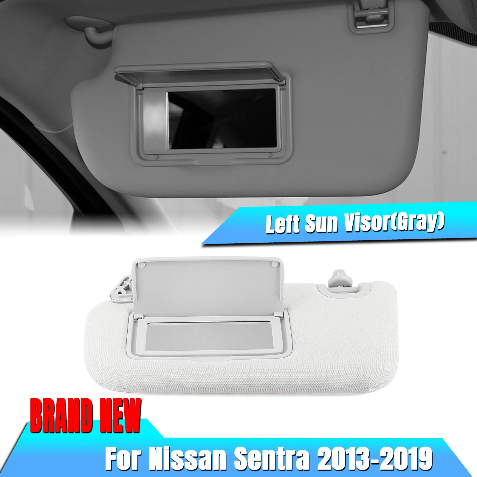 Interior Sun Visor Front Shade Sunshade Cover Sunvisor For NISSAN SENTRA 2013-2019 Left Hand Drive