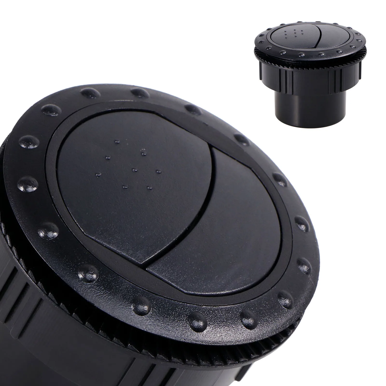 1Pcs 60mm Auto Klimaanlage Outlet ABS Universal Rotierenden Runde Vent für Rv Atv Klimaanlage Vent Dash ersatz