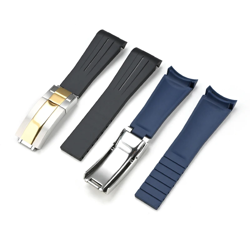 ตัวล็อคแบบพับได้สำหรับนาฬิกาสแตนเลส พร้อมระบบนิรภัย สำหรับนาฬิกา Rolex Submariner Daytona Yacht Master ขนาด 16 มม. สำหรับผู้ชาย