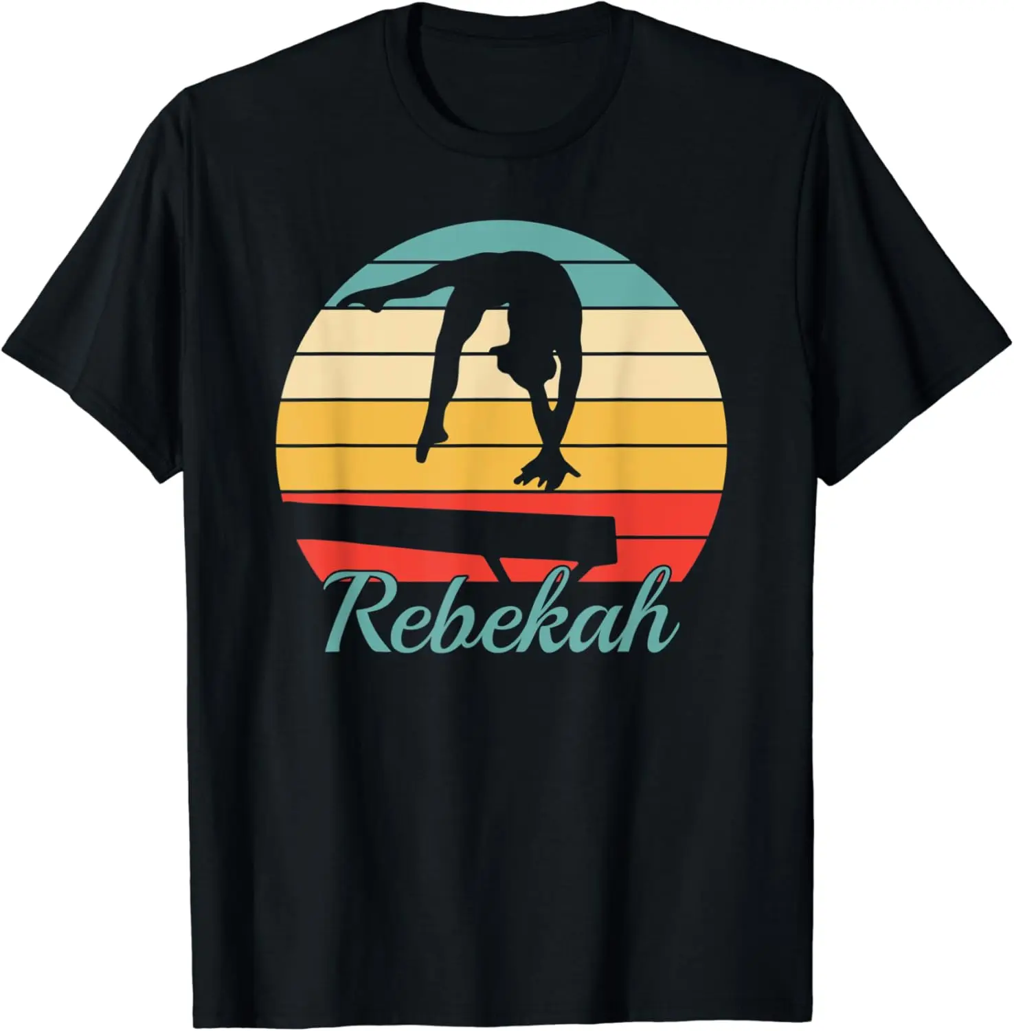 Rebekah Name Gift Personalized Gymnastics T-Shirt