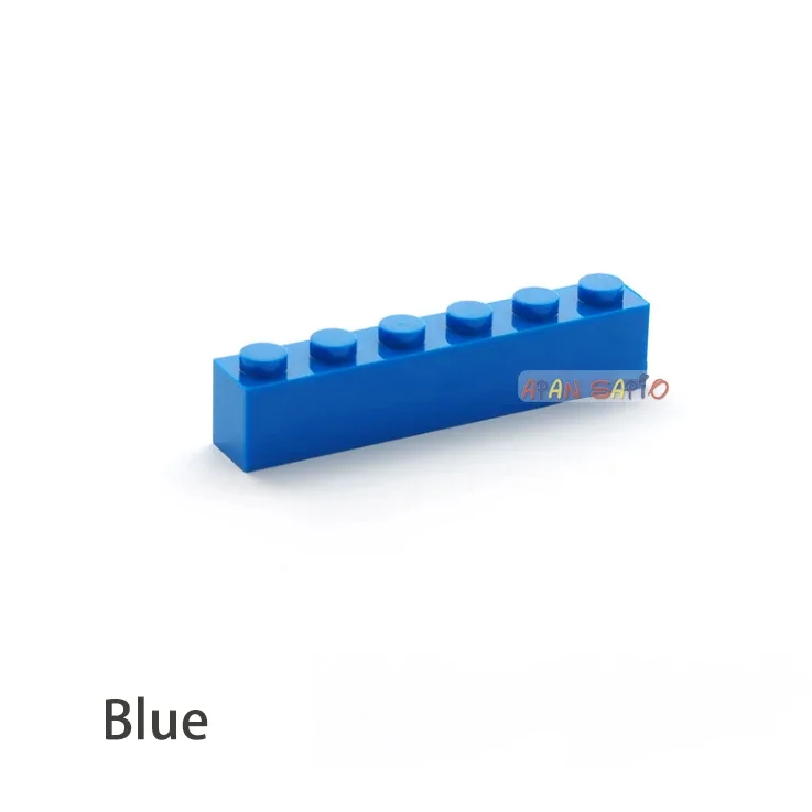40 stücke Bausteine DIY dicke 1x6 Punkte 16 Farbe Ziegel Größe Kompatibel Mit 3009 ziegel kinder spielzeug pädagogisches für kinder
