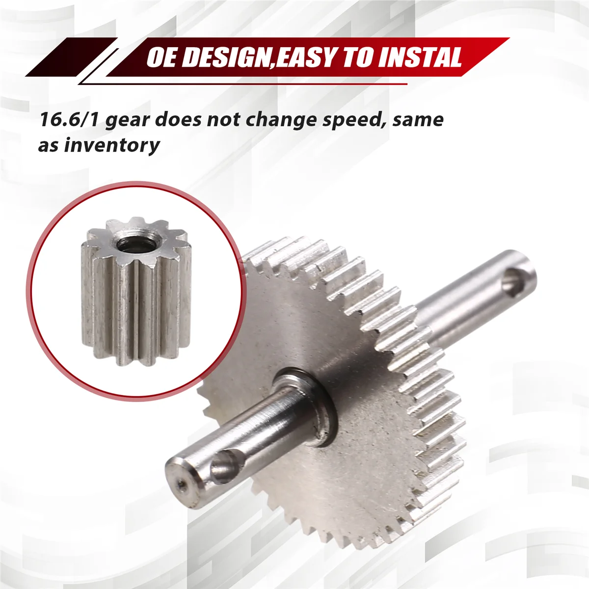 Y34A TRX4M เหล็ก Overdrive Underdrive สต็อกเกียร์ Pinion ชุดสําหรับ 1/18 RC Crawler TRX4M RC อัพเกรด 16:6:1