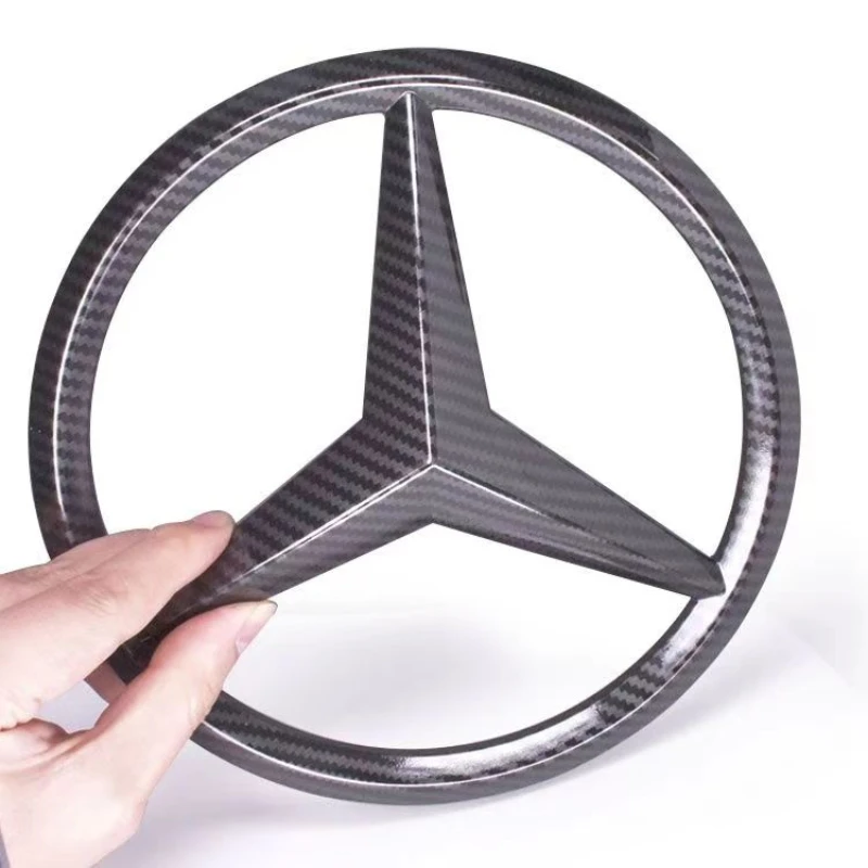 1pc ABS Car Front Grille Badge Decal Cover Emblem for Mercedes Benz W204 W205 W210 W211 W212 W213 C E Class GLA GLK ML GLC GLE