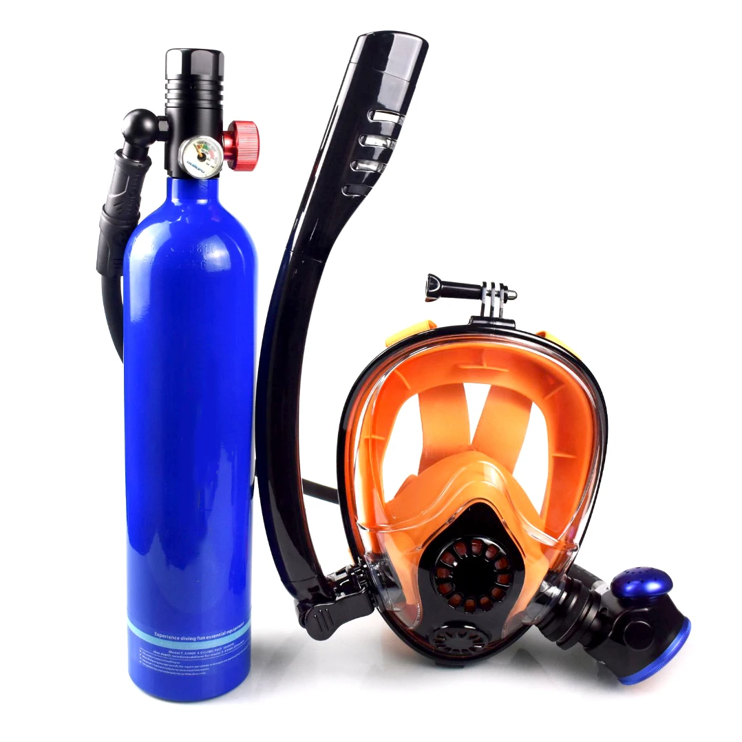 Factory scuba diving equipment 1L diving oxygen tank scuba air dive lung tank