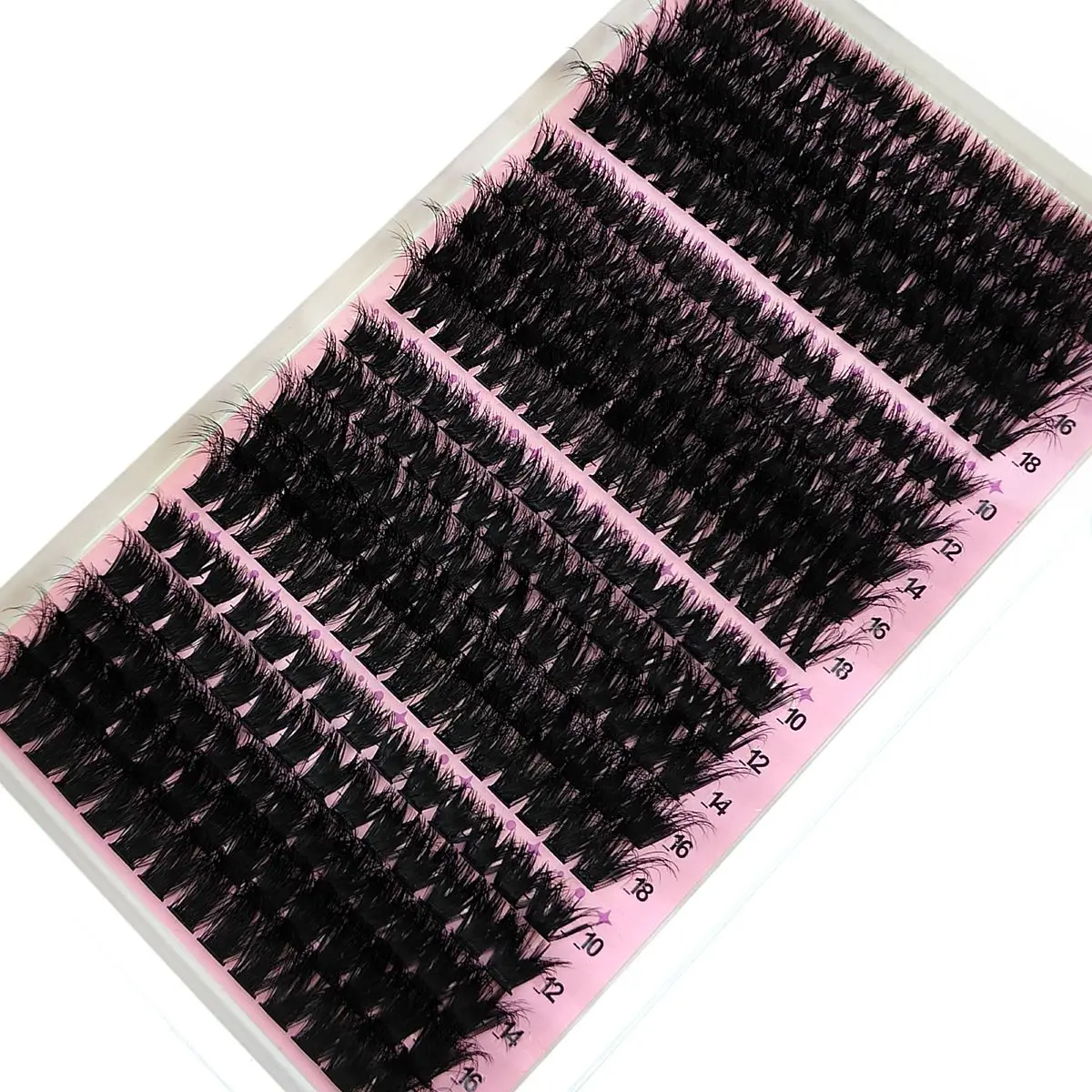 Neue 340/390 stücke 40-160DMix 8D Flauschigen Einzelne Wimpern Cluster Extensions Falsche Wimpern DIY zu Hause Cluster make-up Wimpern Werkzeuge – Detail 5