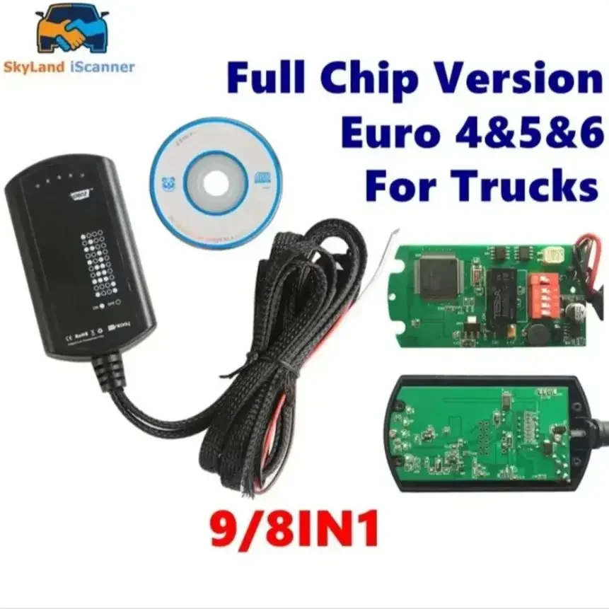 

Support euro 4&5 Truck Emulator 9in1 New Arrival 8 in 1 Truck Emulator with sensor OBD2 9 in 1 Full chip Fast Shipping