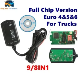 Support euro 4&5 Truck Emulator 9in1 New Arrival 8 in 1 Truck Emulator with sensor OBD2 9 in 1 Full chip Fast Shipping