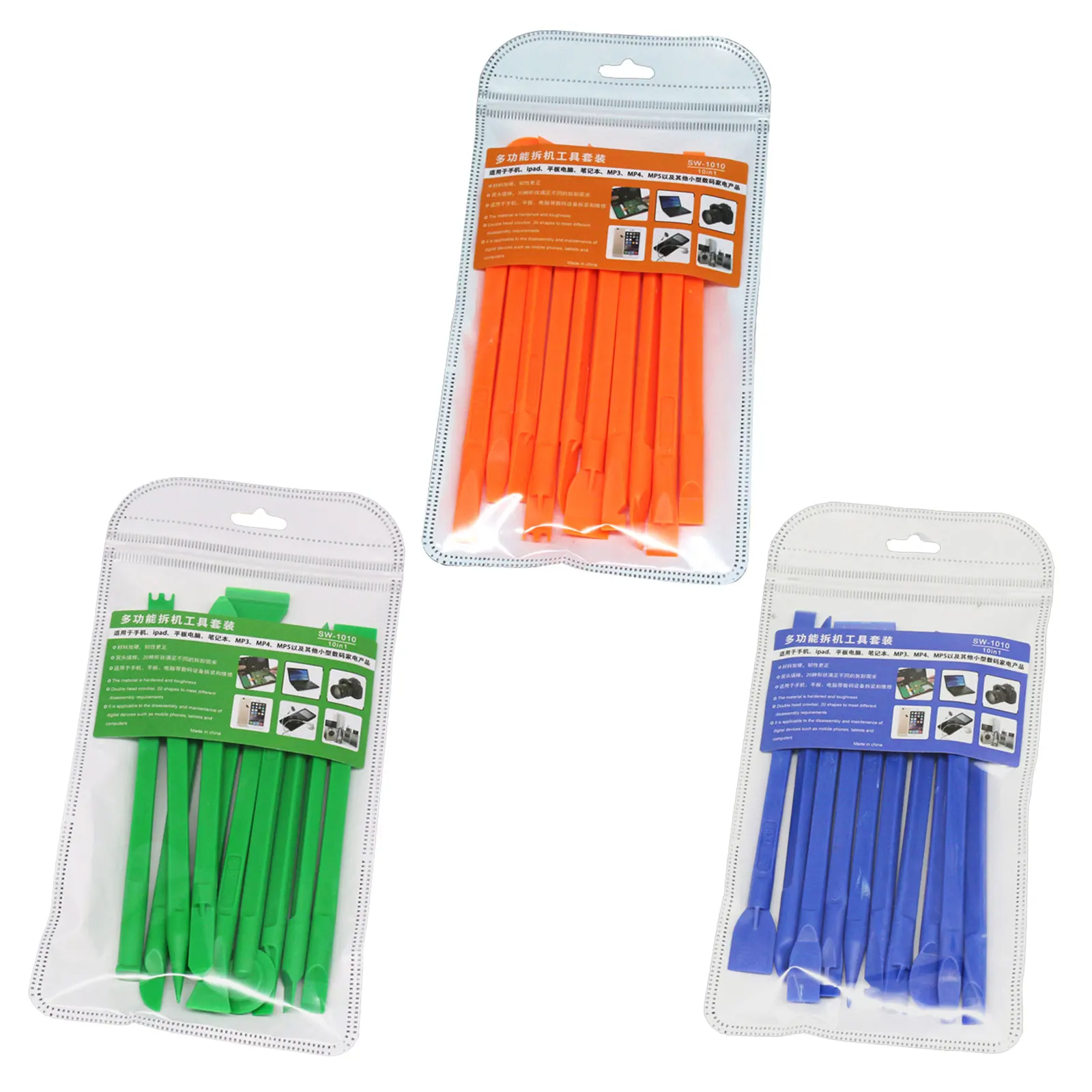 

10x Plastic for Crowbar with Non-Slip Handle Disassembly Prying Opening Repair Tools Practical Spudger for Laptop Notebo