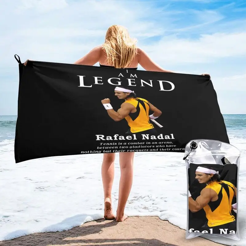 Rafael Nadal Legend Tennis Quick dry Towel Travel Non-linting Beach Blanket