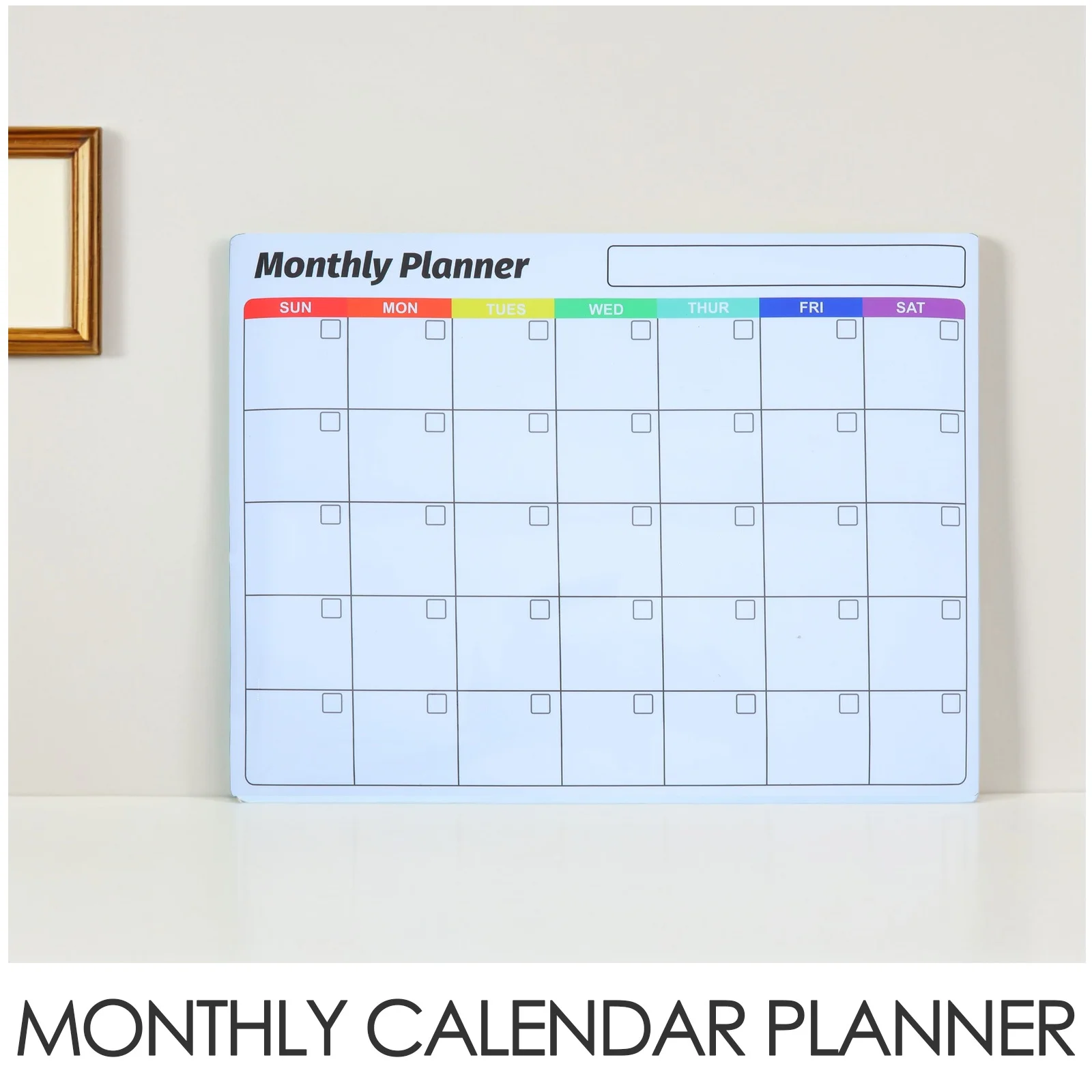 Dry Erase Board Sticker 12X16In Removable Whiteboard Calendar Planner For Wall Self Adhesive Undated Monthly Organizer Reusable