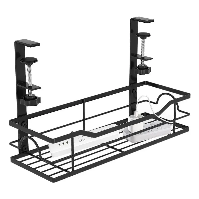

Under Desk Cable Organizer Cable Management Tray Cord Organizer Space-Saving Extended Wire Storage Basket For Desktop Room