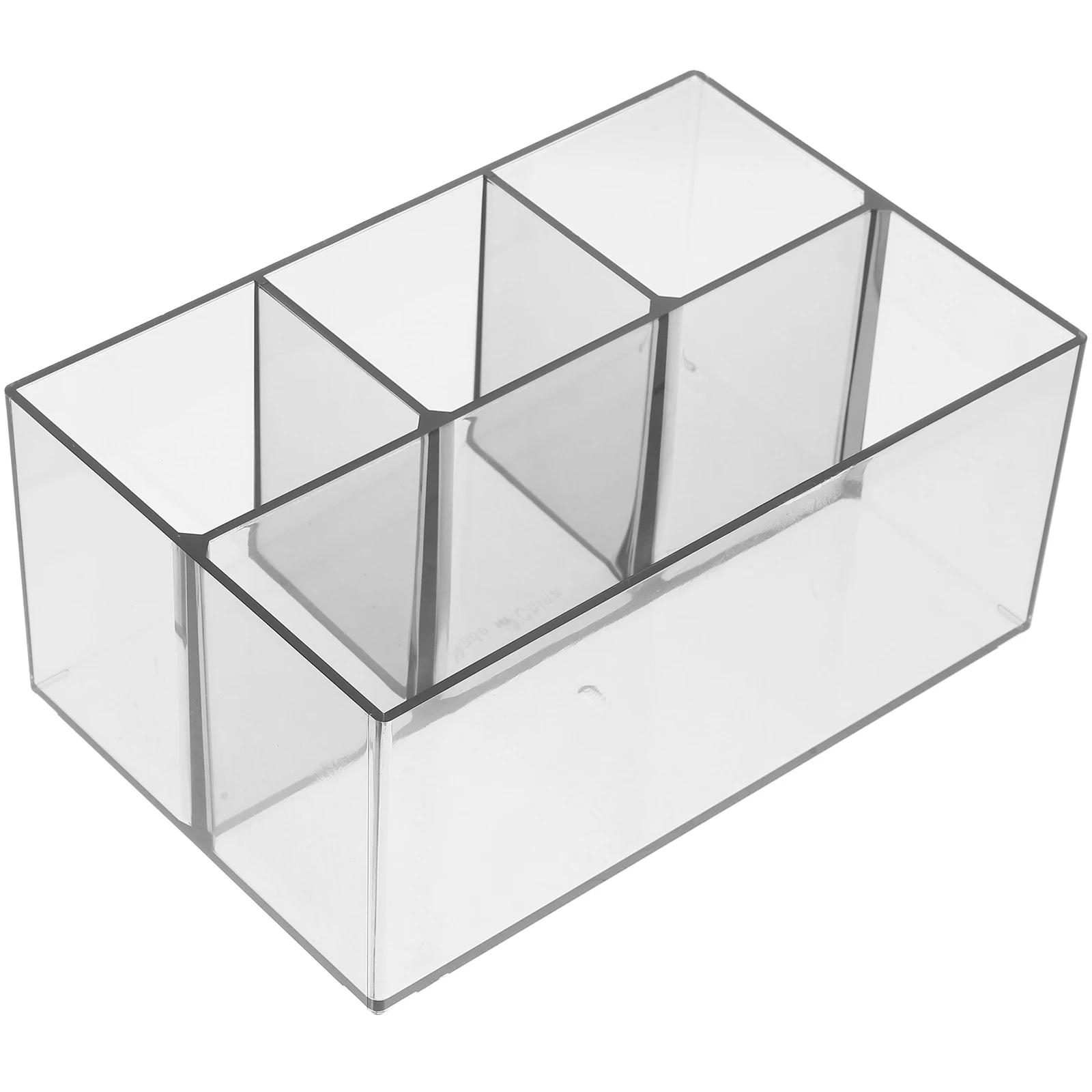 Organizer per pennelli per trucco da tavolo, 4 scomparti, portapenne in acrilico, porta pennelli per trucco, portapenne