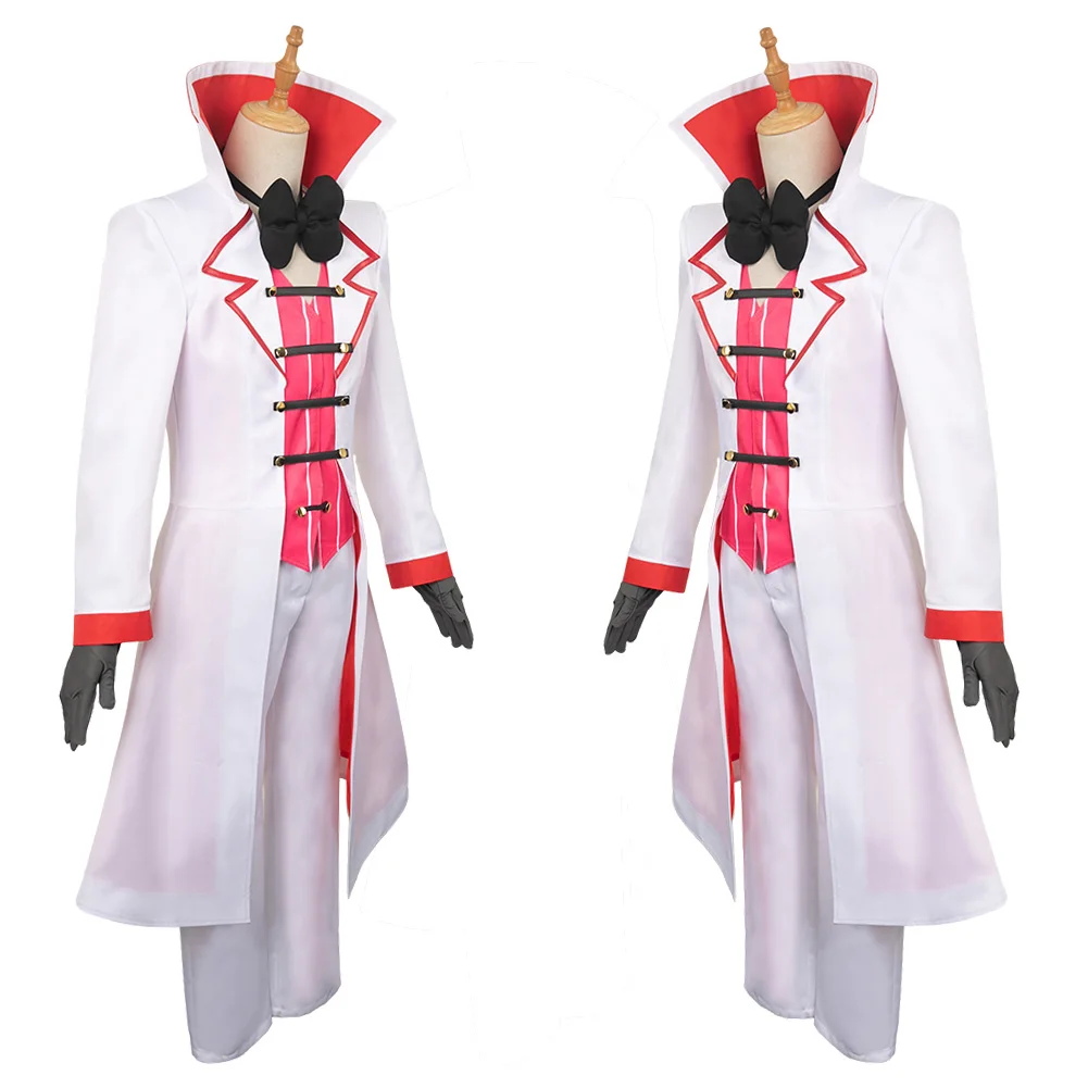 Lucifero gioco di ruolo cappello Cosplay Anime Cartoon Hotel travestimento Costume adulto uomo donna Halloween Party Roleplay Clothes