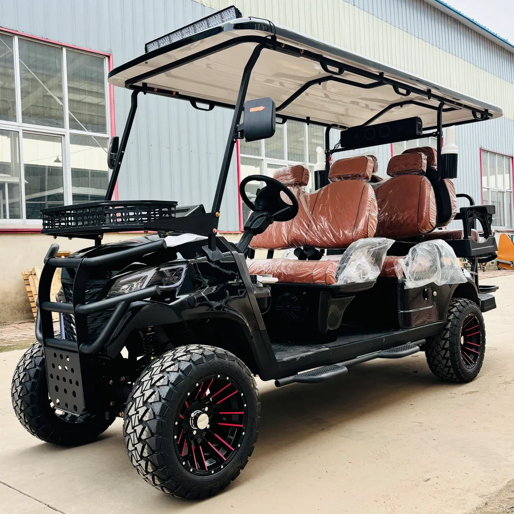 2024 MMC Newest 4+2 6 Seater Electric Carts Utility Vehicle Off Road Buggy for Sale 4000w 5000w Golf Carts Electric