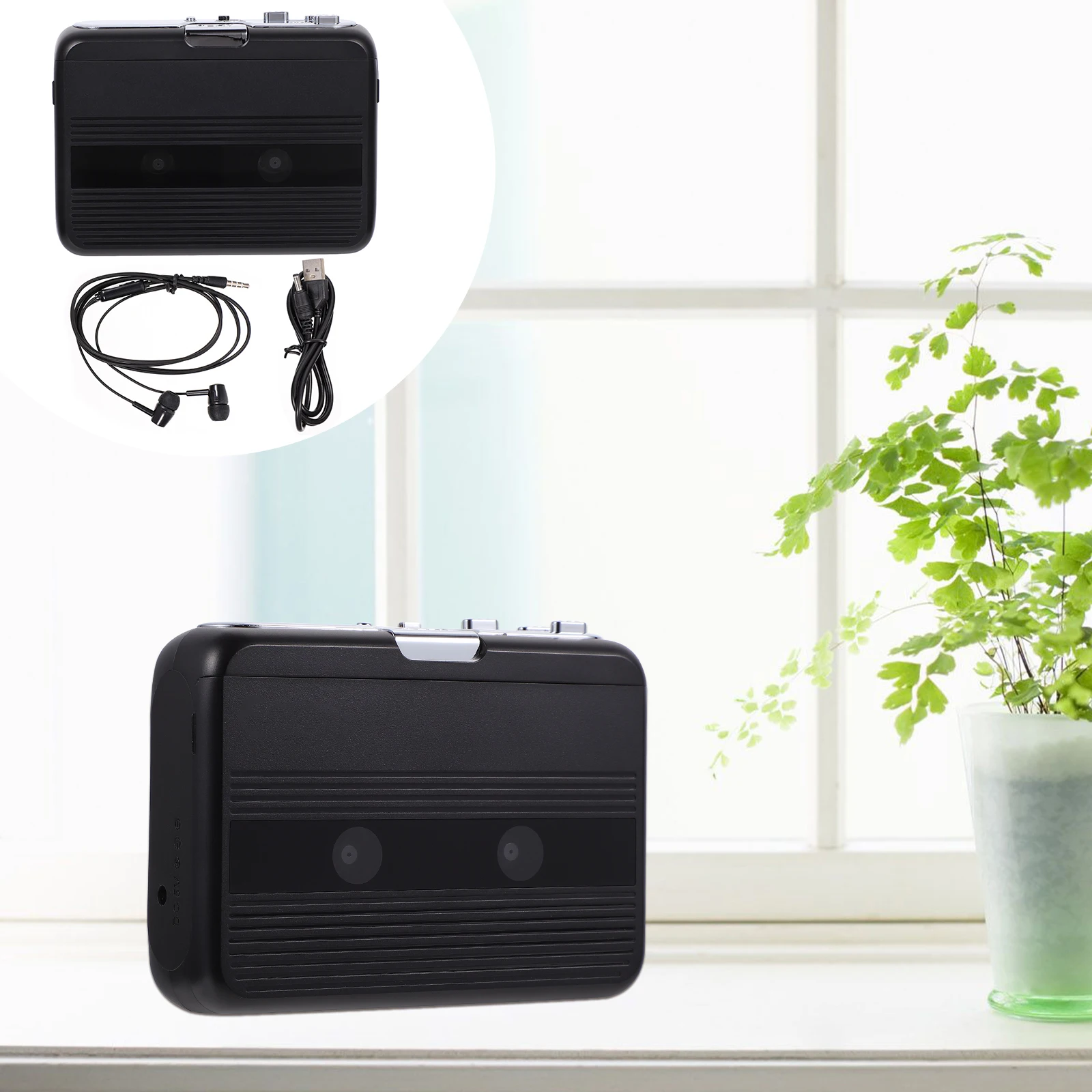 

1 pc Wireless Cassette Radio Tape Player Wireless Output Function Lightweight Portable Stereo Abs Personal For