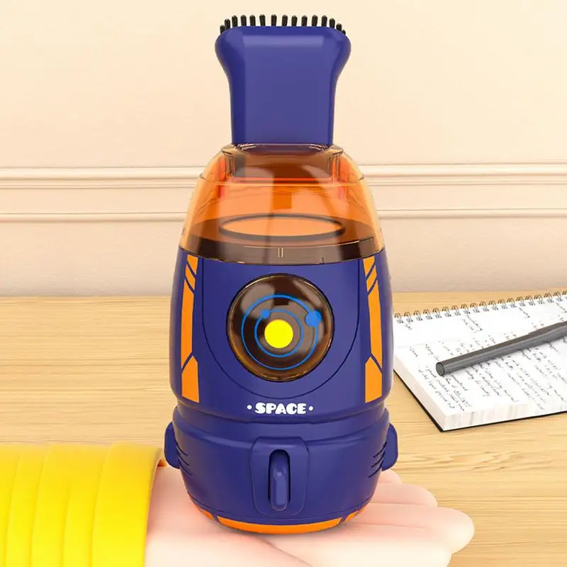 Portable Desktop Dust Cleaner Rocket-Shaped Handheld Vacuum Cleaner Strong Suction Desktop Cleaning Tool For Removing Pet Hair