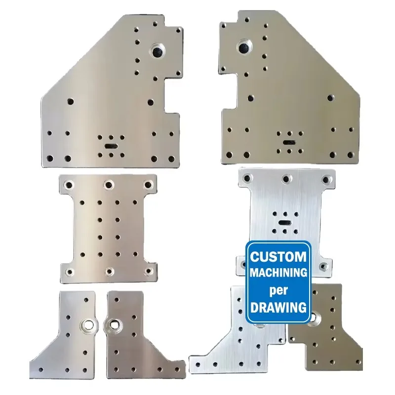 مجموعة ألواح جسرية من الفولاذ الألومنيوم 6061-T6 مخصصة لآلة CNC للألواح العملاقة