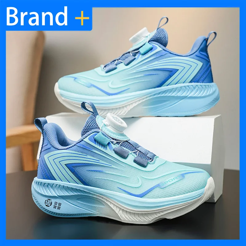 Children Sports Shoes Breathe Mesh Thick Sole Damping Running Shoes 2026 New Fashion Versatile School Competition Training Shoes