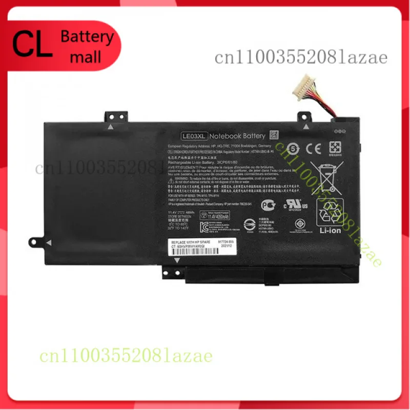 

LE03XL Battery For HP Pavilion x360 13-S192NR 13-s120ds 796356-005 HSTNN-UB6O