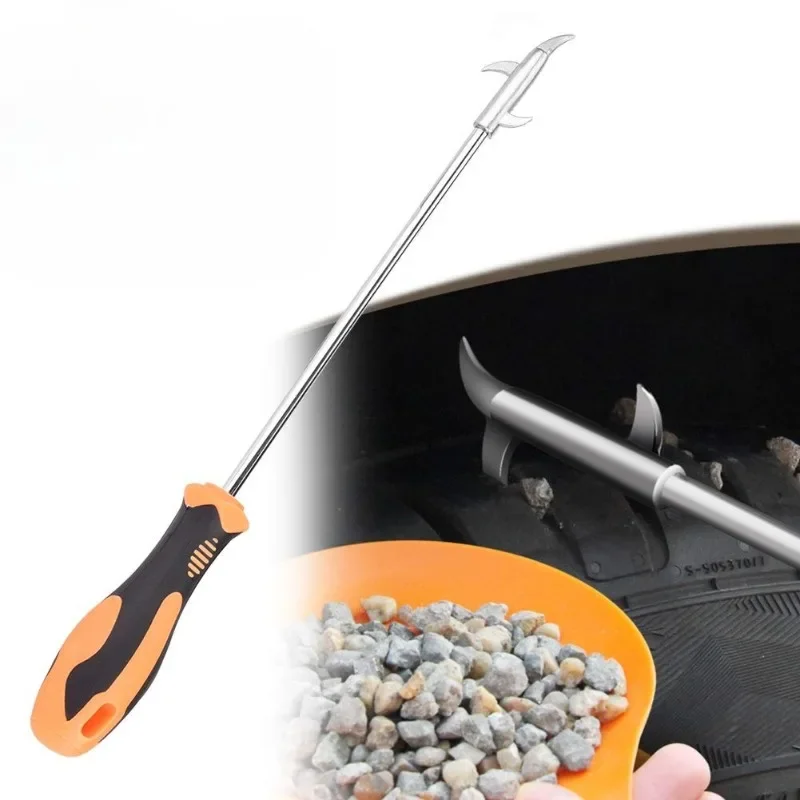 Car Tire Stone Cleaning Hook Multifunctional Stone Picking Device Buckle Picking Hook Car Tire Stone Cleaning Tool Removal Stone