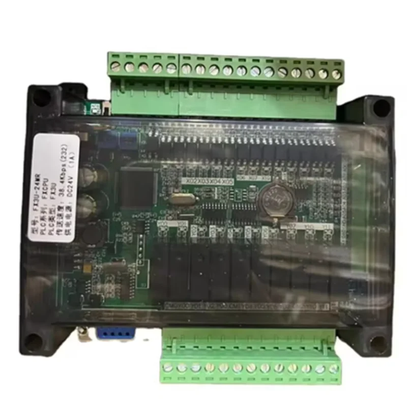 FX3U-24MR FX3U-24MT PLC industrial control board 14 input 10 output 6AD 2DA with 485 communication and RTC