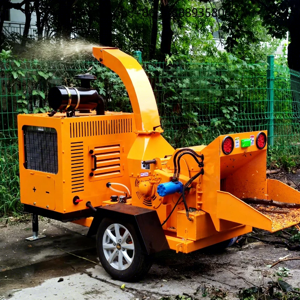 Wood Chipper 32   High Efficiency Branch Shredder Green Waste Shredder for Gardening and Landscaping