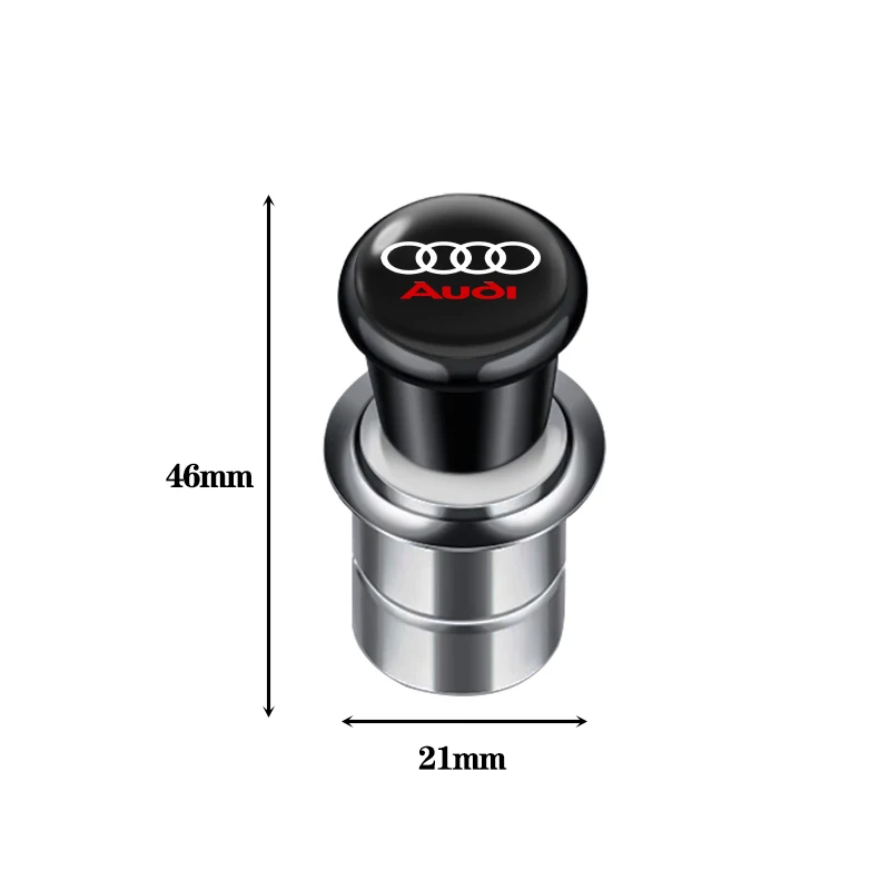 12V Metal Universal Auto Car Windproof Flameless Cigarette Lighter Power Socket For Audi A3 A4 A6 A5 A7 A8 B5 B6 B7 Q3 Q5 Q7 S3