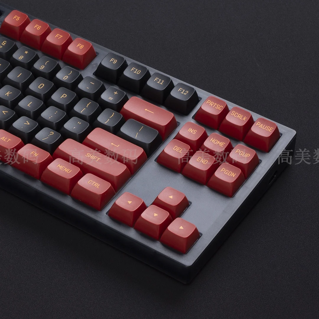 Red CSA Height Bicolor Injection Molded Keycap PBT Material Fits 108 104 98 87 84 75 68 6