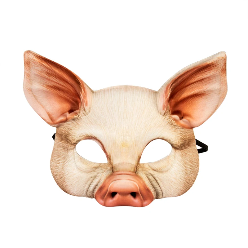 1 Stück, realistisch bedruckte Tierkostümmaske, Party-Maskerade-Tiermaske, Halloween-Kostüm-Requisiten – Detail 7
