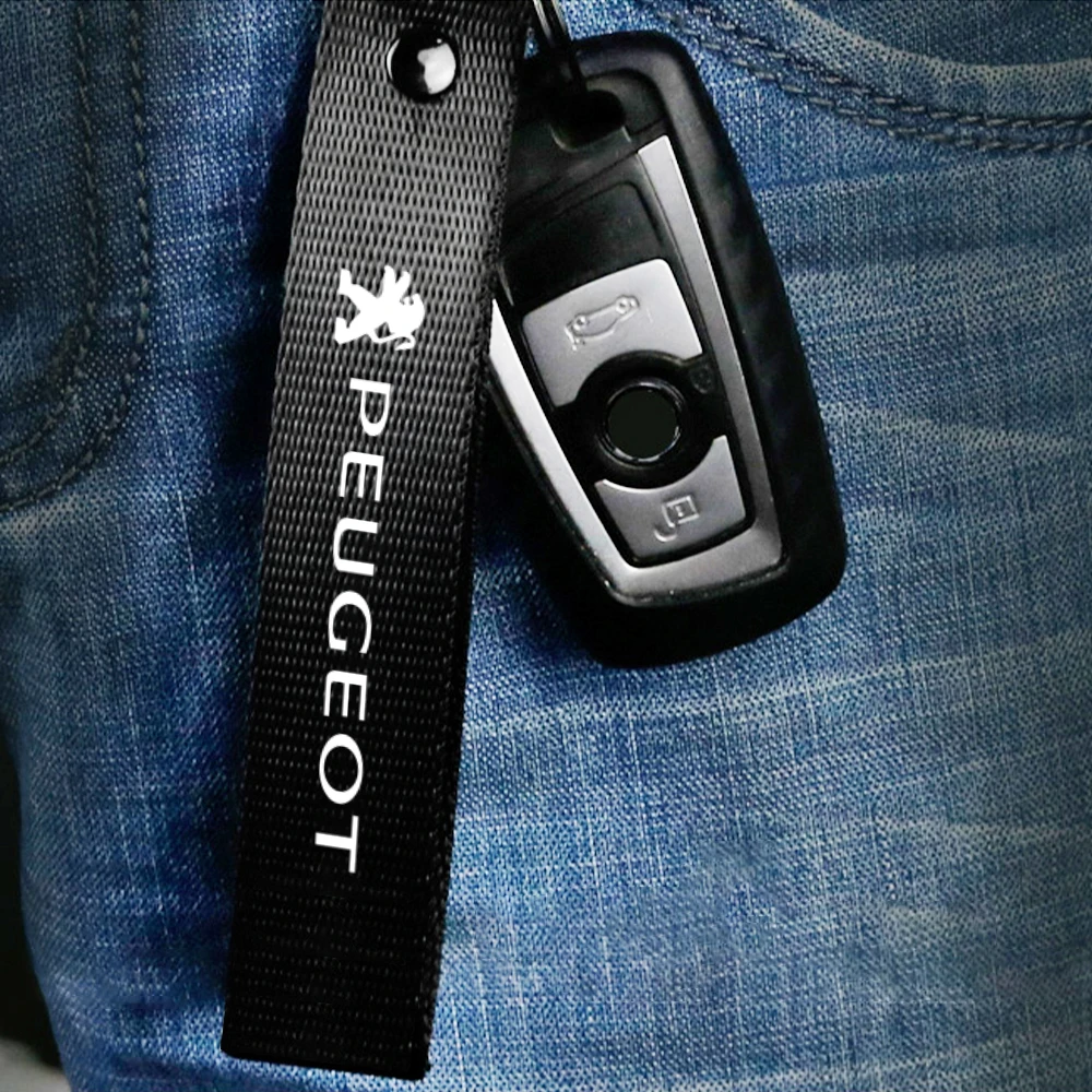 Car Tire Wheel Valve Caps Cover Metal Car Key Chain Ring Keychain For Peugeot 206 307 308 3008 207 208 407 408 508 2008 5008 301 view 6