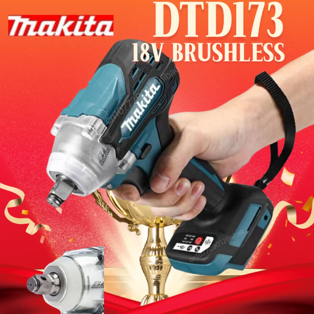 Makita 18v Electric Wrench DTW300 Power Tools Impact Tool Torque Electric Switch Key 1/2 Wireless Impact Gun Drillpro  Wireless