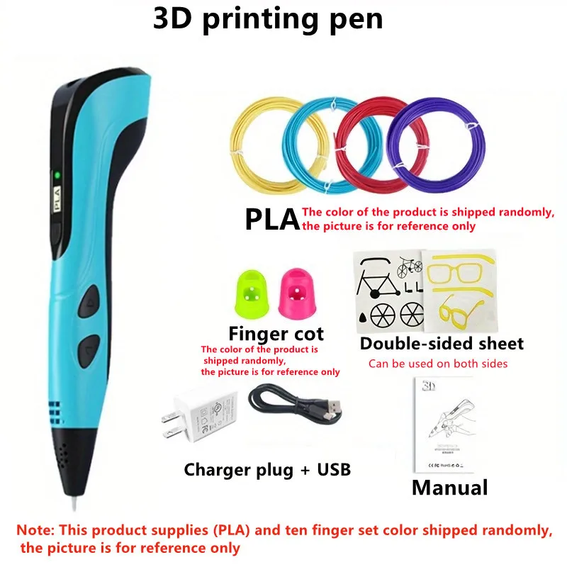 3D Printing Pen Gift Christmas and Halloween Gift 3D Pen Doodle Creative Painting Combination Product Packaging