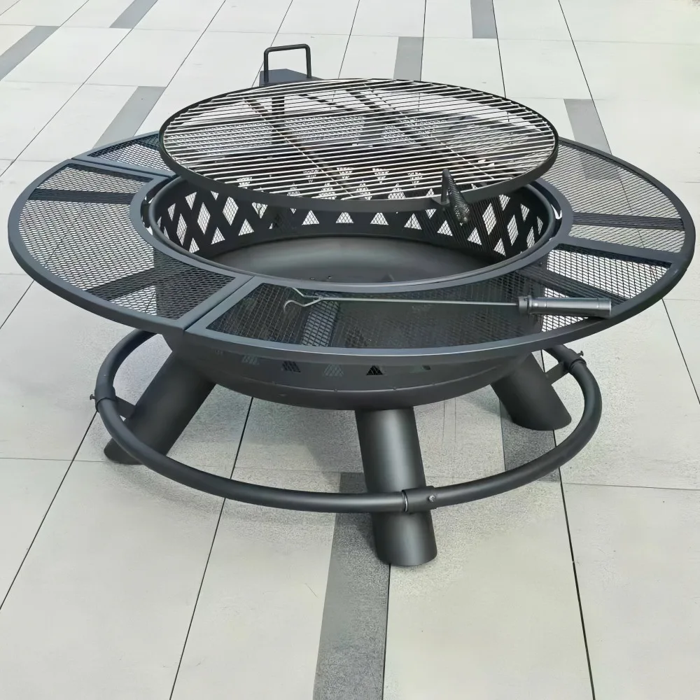 

Multifunctional Outdoor BBQ Grill Household Fire Pit Courtyard Tea Roasting Table